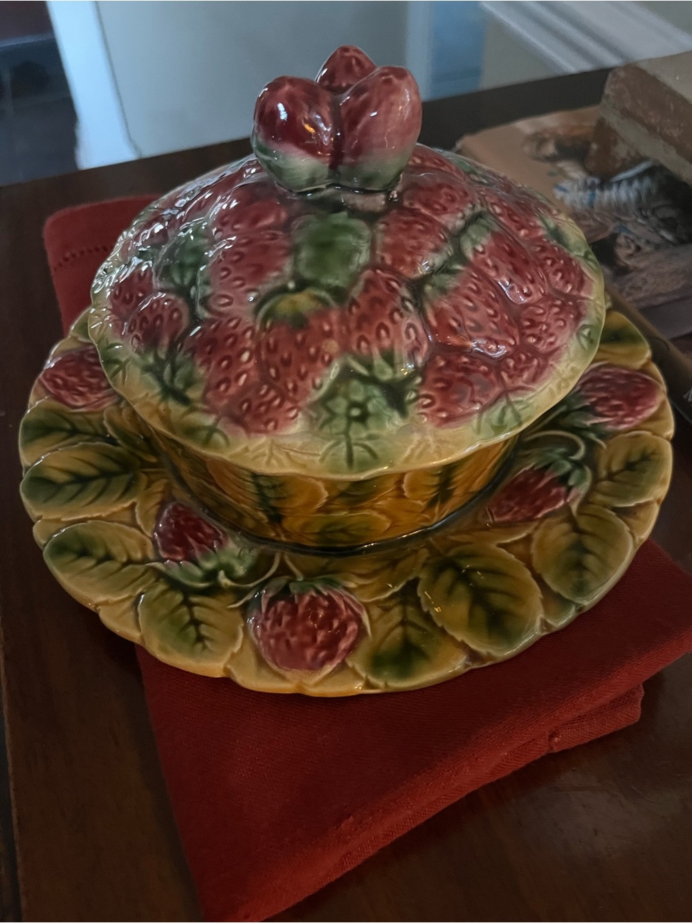 Vintage Sarreguemines French Majolice Pottery